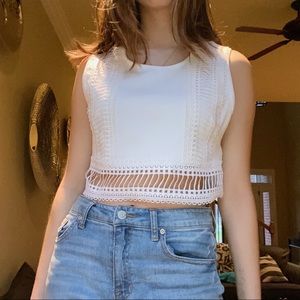 🌸3/$12🌸 Charlotte Russe White Crop Top